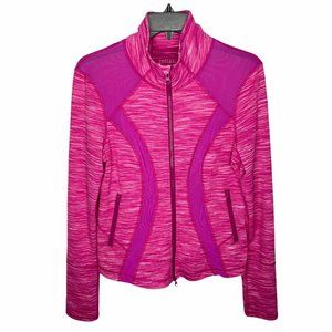 Zella  Pink Purple Mesh Panel Full Zip Jacket